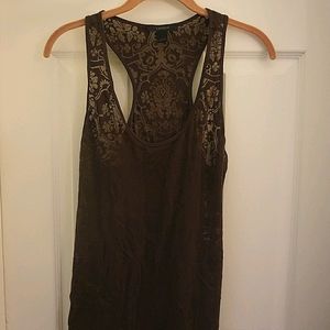 Express brown burnout racetrack tank size L